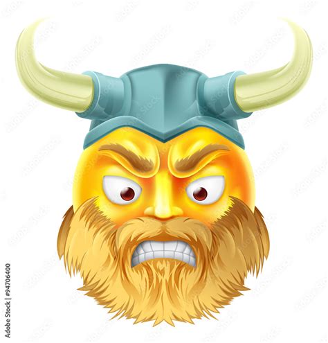 Viking Emoji Emoticon Stock Vector | Adobe Stock