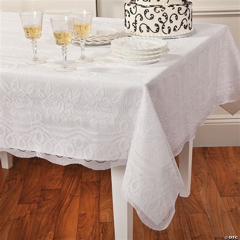 Rectangle White Lace Tablecloth - Discontinued