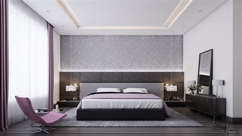 White Bedroom Designs With Variety of Cute Wall Texture Decorating Ideas Brings A Relaxing ...