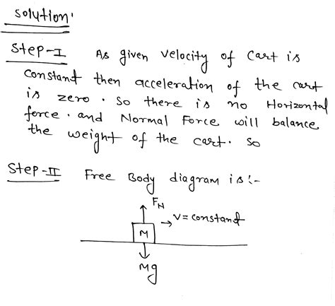 [Solved] Draw a free body diagram of the cart during constant velocity motion. | Course Hero