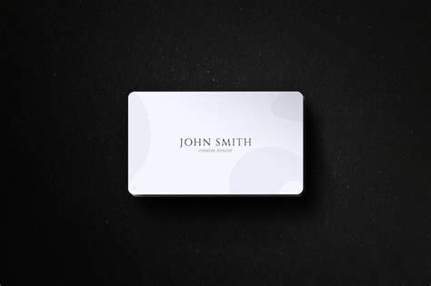 Premium PSD | Minimalist business card mockup