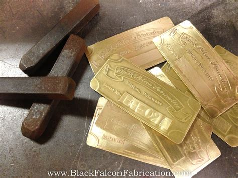 Black Falcon Fabrication: Brass tags