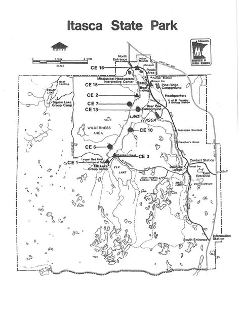 Itasca State Park map (1974) | This map of Itasca State Park… | Flickr