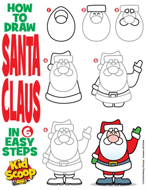 How to Draw Santa Claus | Kid Scoop