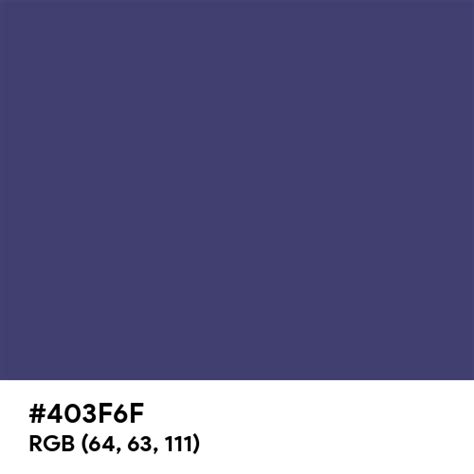 Navy Blue (Pantone) color hex code is #403F6F