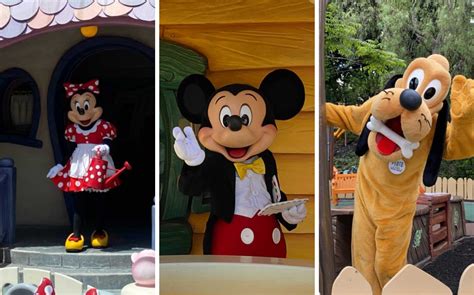 PHOTOS, VIDEO: Mickey, Minnie, Marie, Chip & Dale, and Pluto Host Distanced Meet & Greets in ...