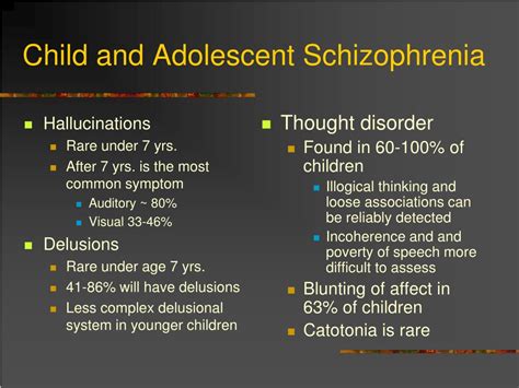 PPT - Childhood and Early Onset Schizophrenia PowerPoint Presentation, free download - ID:246152