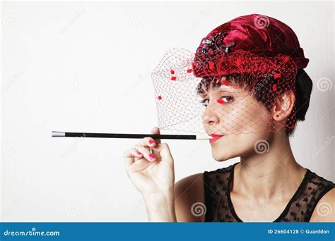 Girl portrait 1920s stock photo. Image of female, cigarette - 26604128