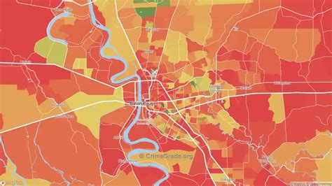 The Safest and Most Dangerous Places in East Baton Rouge Parish, LA ...