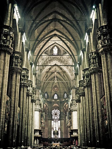 Interior of Milan Cathedral, Italy Milan Cathedral, Gothic Cathedral ...