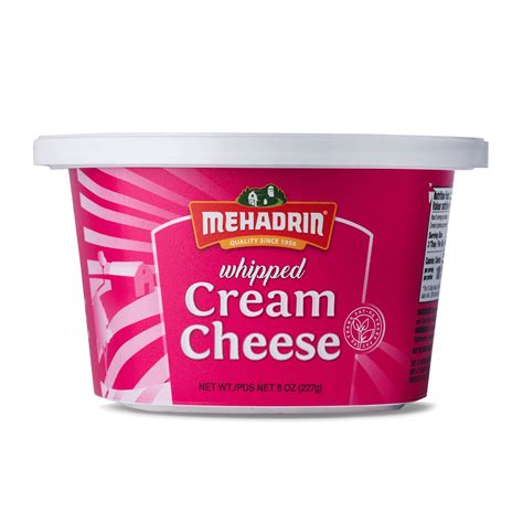 Whipped Cream Cheese, 8 Oz. - Mehadrin Dairy