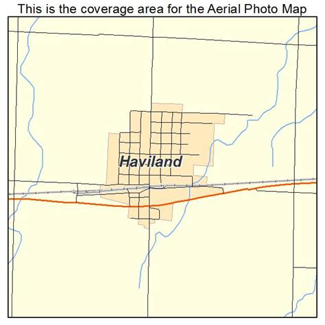 Aerial Photography Map of Haviland, KS Kansas