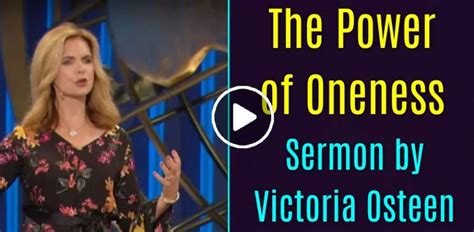 Victoria Osteen - Watch Sermon: The Power of Oneness