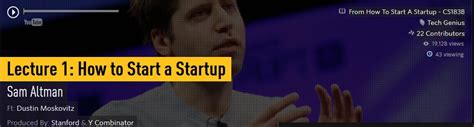 How to Start a Startup by Sam Altman | Start-Up