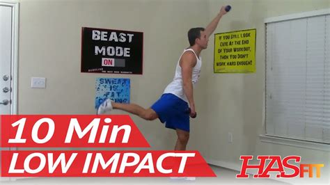 10 Min Low Impact Cardio Workout for Beginners - Low Impact Workout & Aerobic Exercises - YouTube