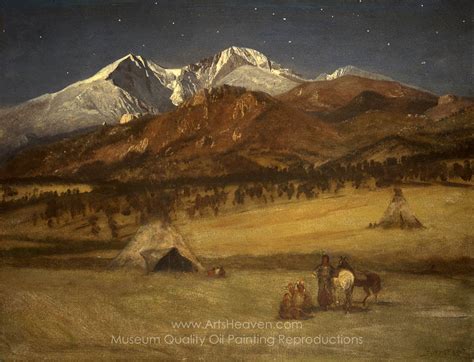 Albert Bierstadt Indian Encampment Evening Painting Reproductions, Save 50-75%, Free Shipping ...