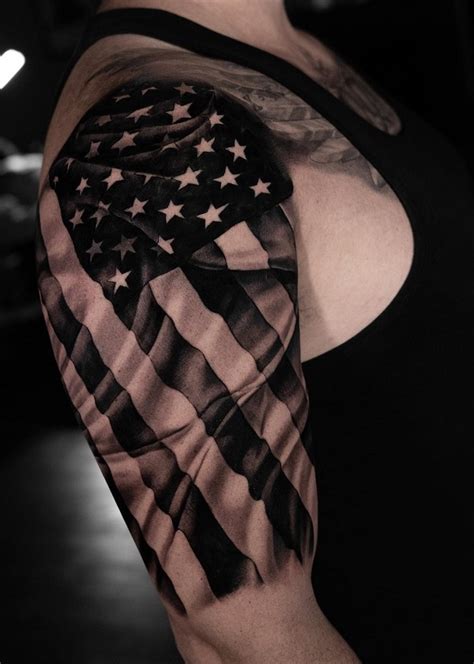 50 Awesome American Flag Tattoo Designs | Art and Design