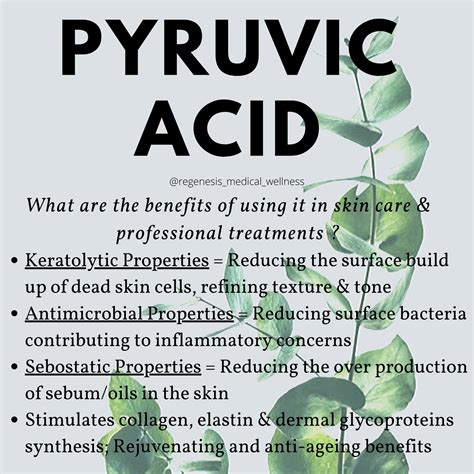 The benefits of Pyruvic Acid.. #skincare #pyruvicacid #glowingskin #healthyskin #drchok # ...