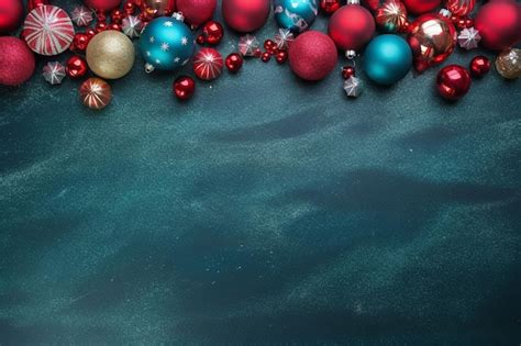 Premium AI Image | Blue theme beautiful christmas concept with blank space