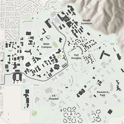 Campus Map University Of Utah - Map Of New Mexico