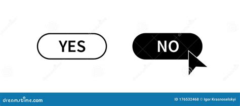 Yes No Button. Yes White Button Icon. No Black Button Icon. Yes No ...