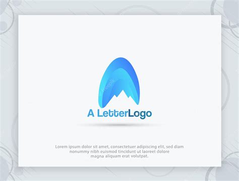 Premium Vector | A letter 3d logo design