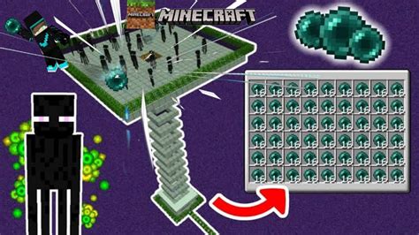 I Build Biggest Enderman and Ender pearl Farm In Minecraft - YouTube