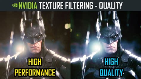 Texture Filtering - Quality | High Performance vs. High Quality | NVIDIA Control Panel - YouTube