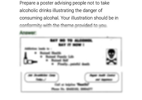 SOLUTION: Say no to alcohol poster - Studypool