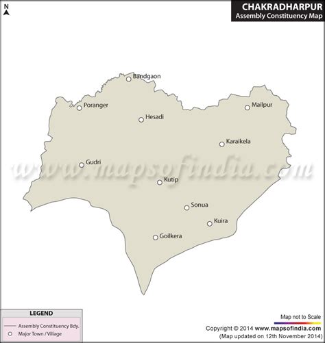 Chakradharpur Assembly (Vidhan Sabha) Constituency Map and Election Results