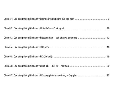 Tổng hợp công thức giải nhanh toán 12 [MIỄN PHÍ]