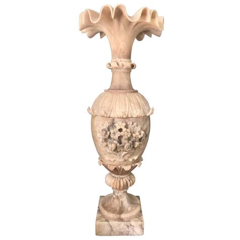 Tall Alabaster Vase at 1stDibs