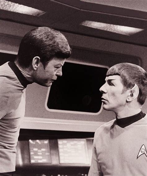 Star Trek ToS - Bones & Spock | Star trek series, Star trek images, Star trek bones