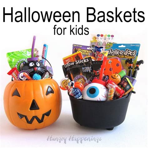 Halloween Baskets for Kids with Candy & Toys | Hungry Happenings