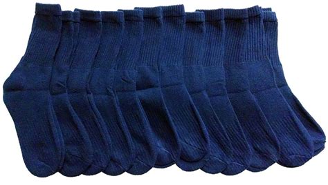 12 Pair Of SOCKSNBULK Mens Navy Diabetic Neuropathy Socks, Sock Size 10-13 - at - socksinbulk ...