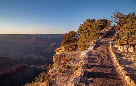 GRAND CANYON Hopi Point Hiking Trail at South Rim Photograph by Melanie ...