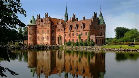 landscape, Building, Egeskov Castle, Denmark, Castle Wallpapers HD / Desktop and Mobile Backgrounds