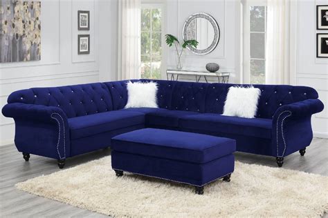 Hamilton Plush Velvet Sectional Sofa | KFROOMS | Furniture sale