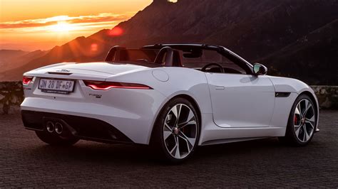 Download Car White Car Convertible Grand Tourer Vehicle Jaguar F-Type P 380 Convertible First ...