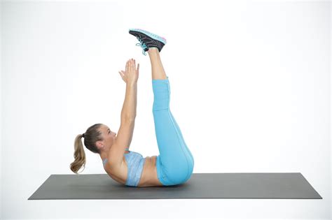 Toe Touch Lower Crunch | Try Our 5-Minute Abs On Fire Workout | POPSUGAR Fitness