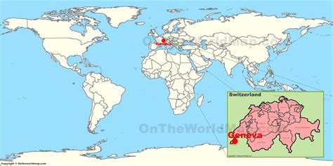 Switzerland On World Map - Carolina Map