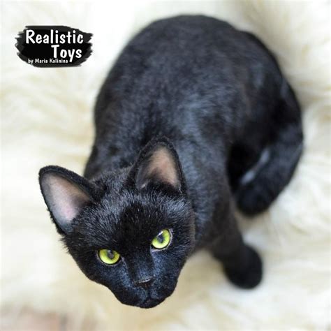 Cat,Black Cat Othello Realistic/Life-size Replica,Realistic stuffed animal,replica cats plush ...