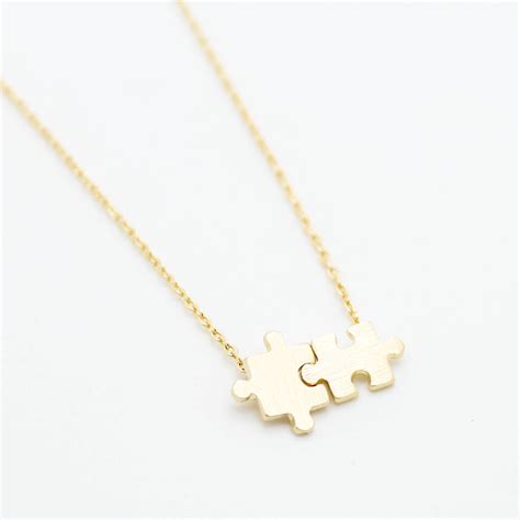 Puzzle pieces necklace - Imsmistyle