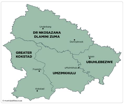 Umzimkhulu Local Municipality - Map