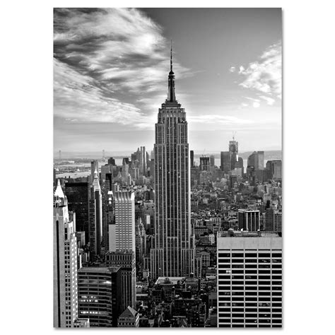 Empire State Building Black and White New York Art Print MP-1019 | NY ...