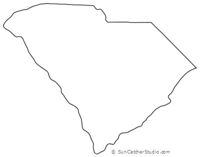 South Carolina Map Outline