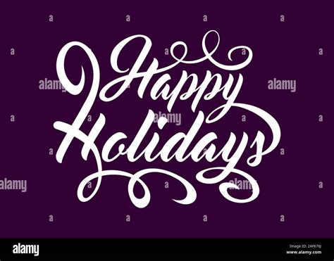 Happy Holidays text Stock Vector Image & Art - Alamy