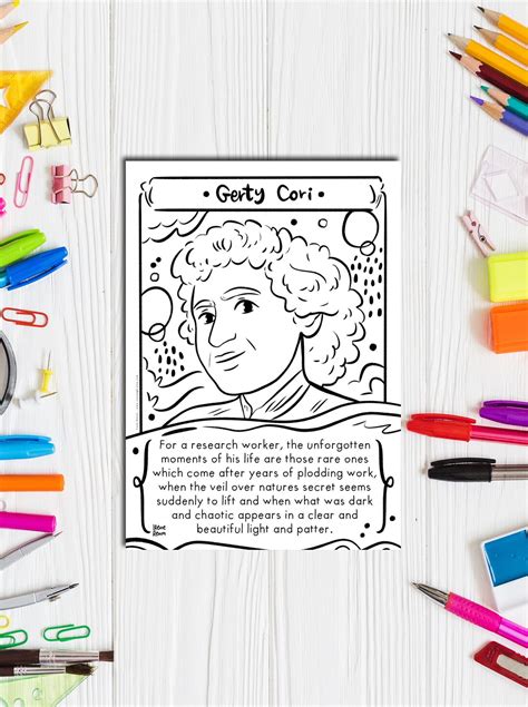 GERTY CORI Quote Coloring Page Printable Drawing - Etsy