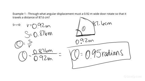 How to Calculate the Angular Displacement from an Arclength and Radius | Physics | Study.com