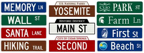 Custom Name Street Signs | Create Your Own Sign | MUTCD